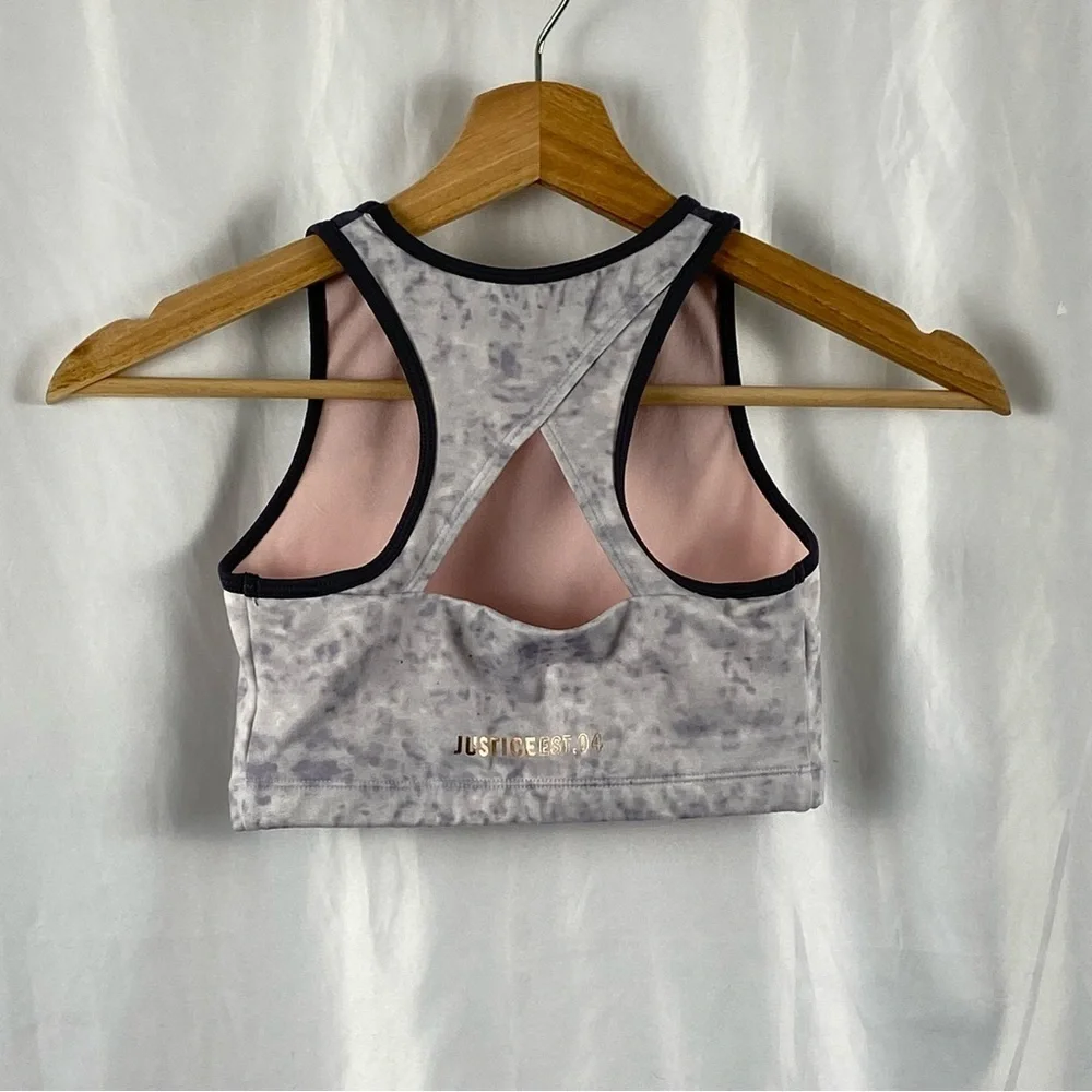 Justice Active Girl Stylish Tie-Dye Sports Bra Top Size 30